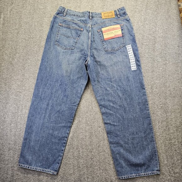 Vintage Tommy Hilfiger Freedom Jeans Mens Size 38x29 Button Fly Blue NWT